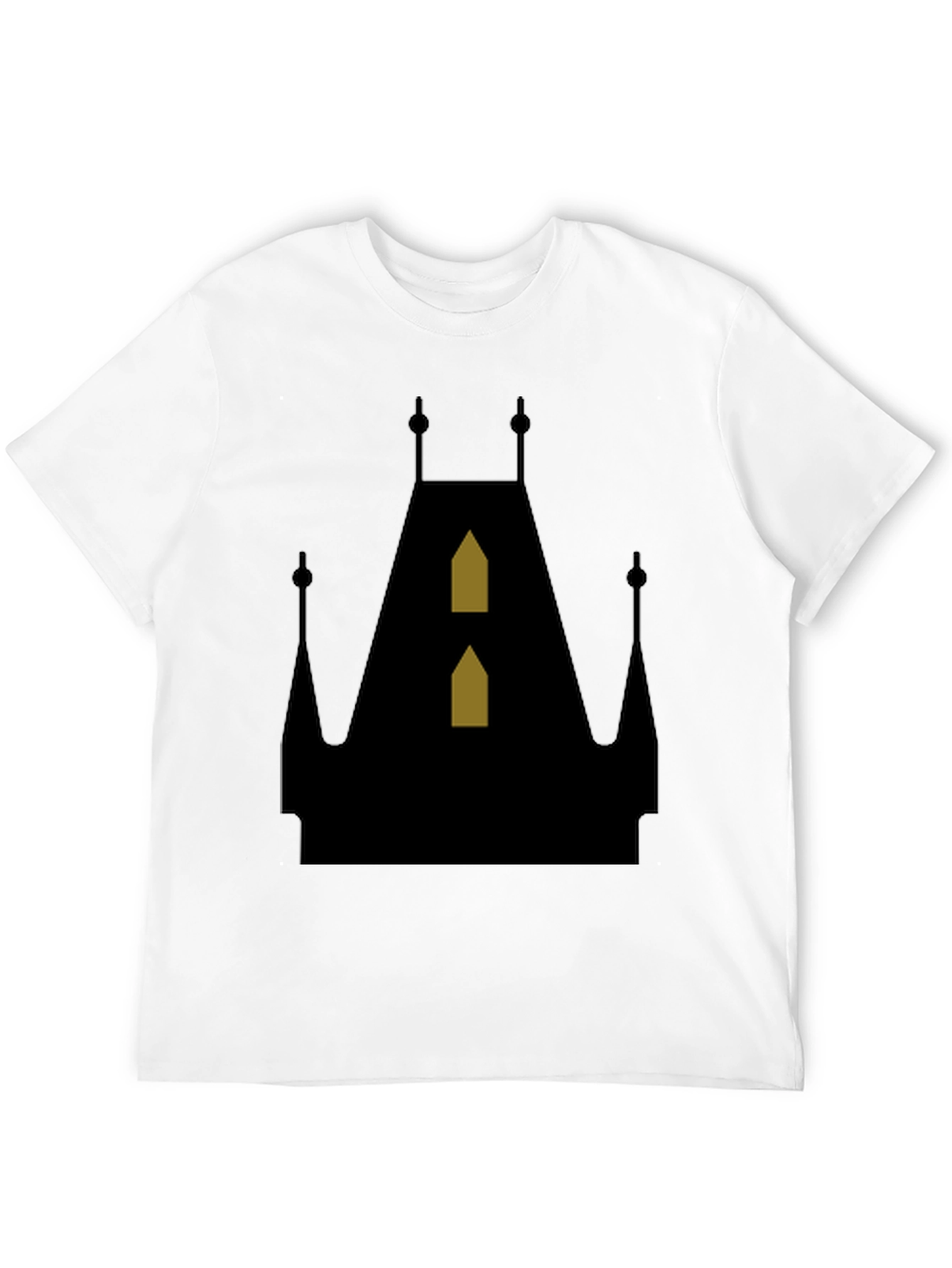 Gothic Castle Silhouette T-Shirt - Unique Design