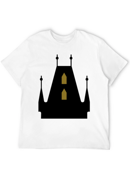 Gothic Castle Silhouette T-Shirt - Unique Design
