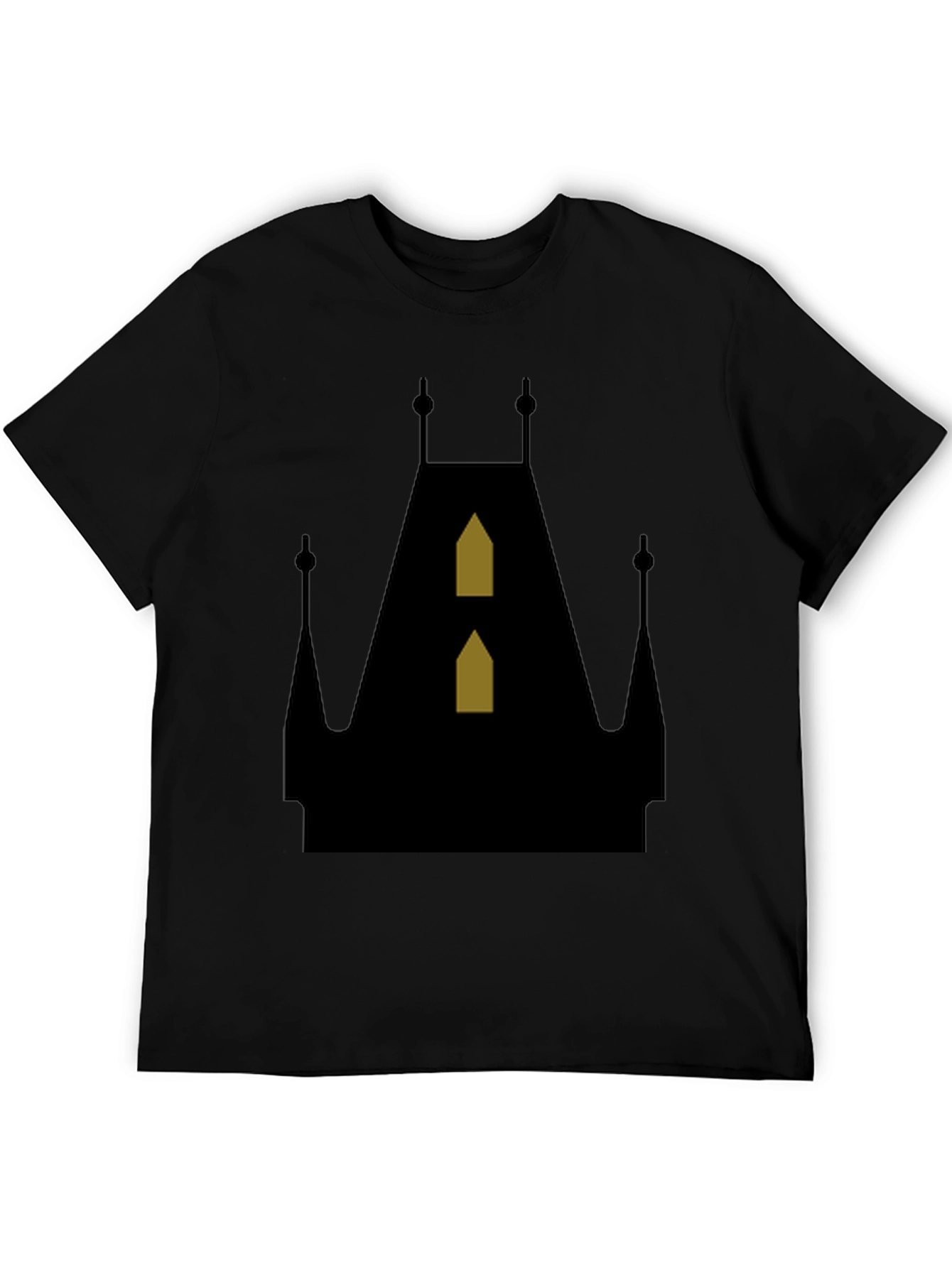 Gothic Castle Silhouette T-Shirt - Unique Design