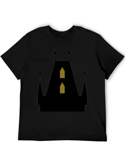 Gothic Castle Silhouette T-Shirt - Unique Design
