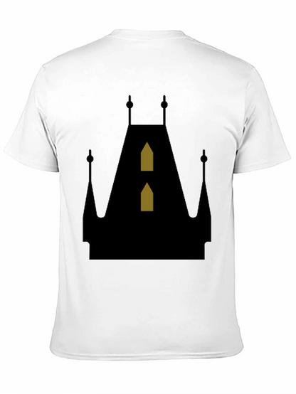 Gothic Castle Silhouette T-Shirt - Unique Design