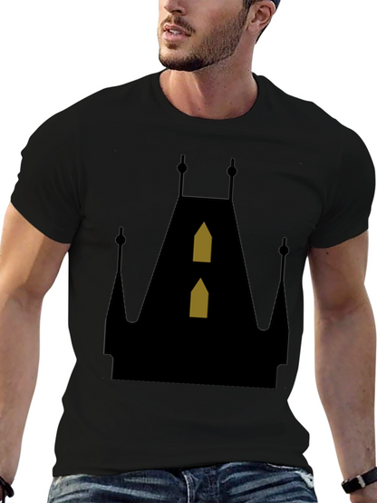 Gothic Castle Silhouette T-Shirt - Unique Design