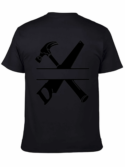 Carpenter Hammer and Saw Graphic T-Shirt