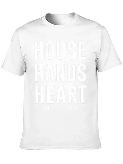 House Hands Heart T-Shirt - Black Graphic Tee
