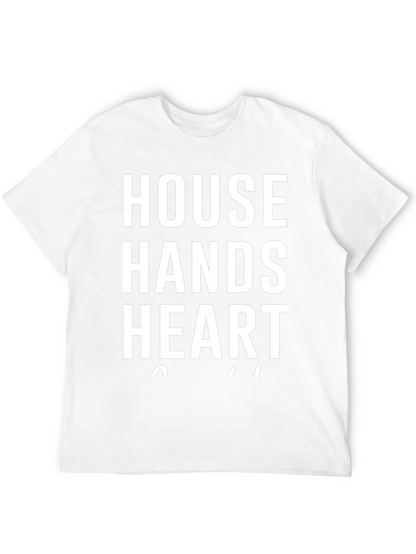 House Hands Heart T-Shirt - Black Graphic Tee