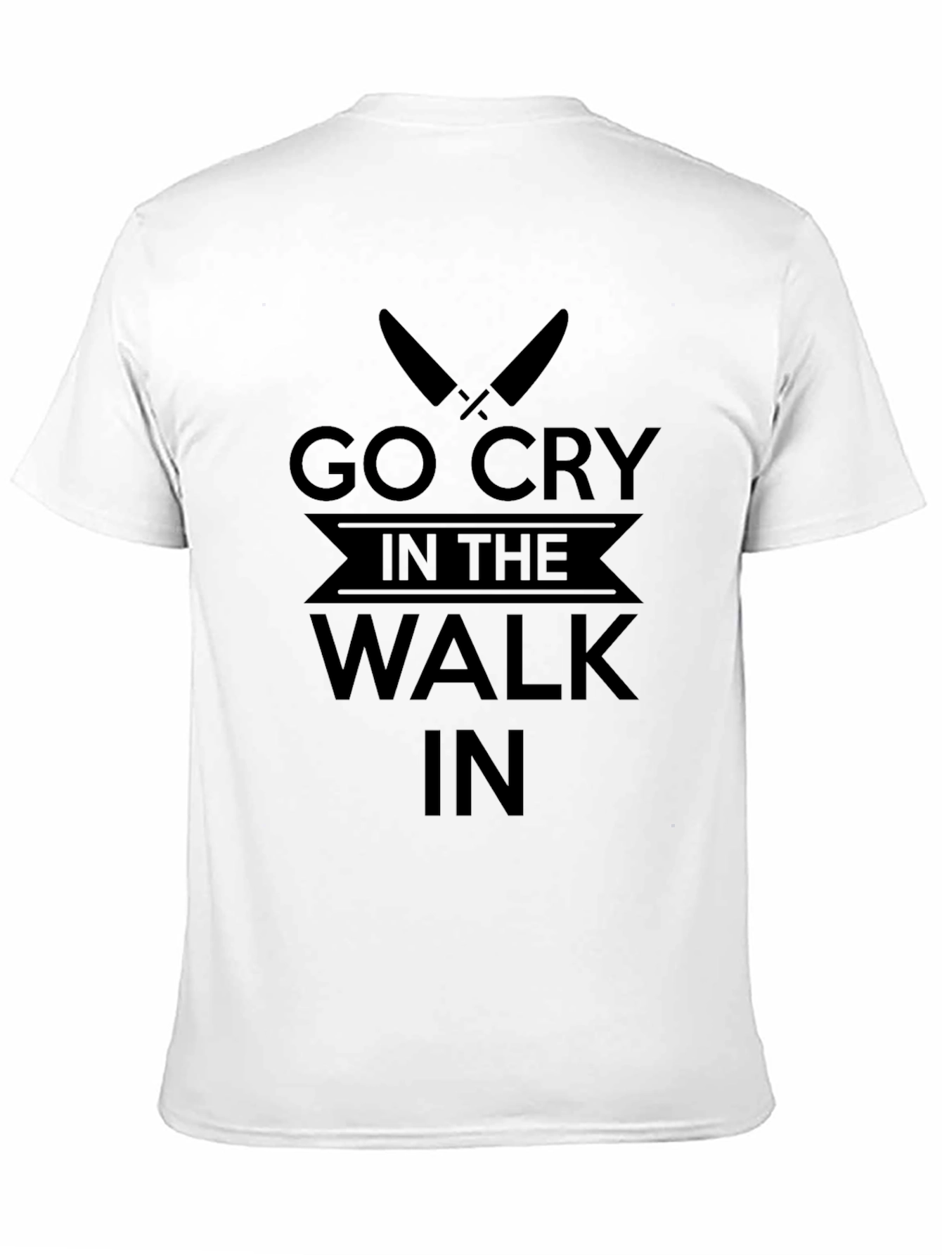 Go Cry in the Walk In Black Graphic Tee