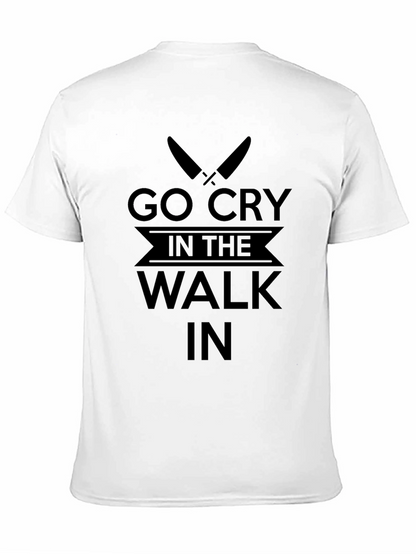 Go Cry in the Walk In Black Graphic Tee