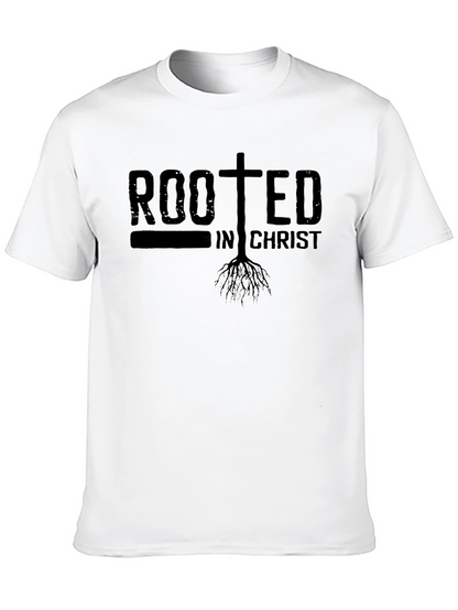 Rooted in Christ T-Shirt - Christian Faith Tee