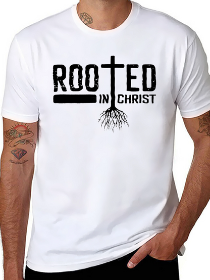 Rooted in Christ T-Shirt - Christian Faith Tee