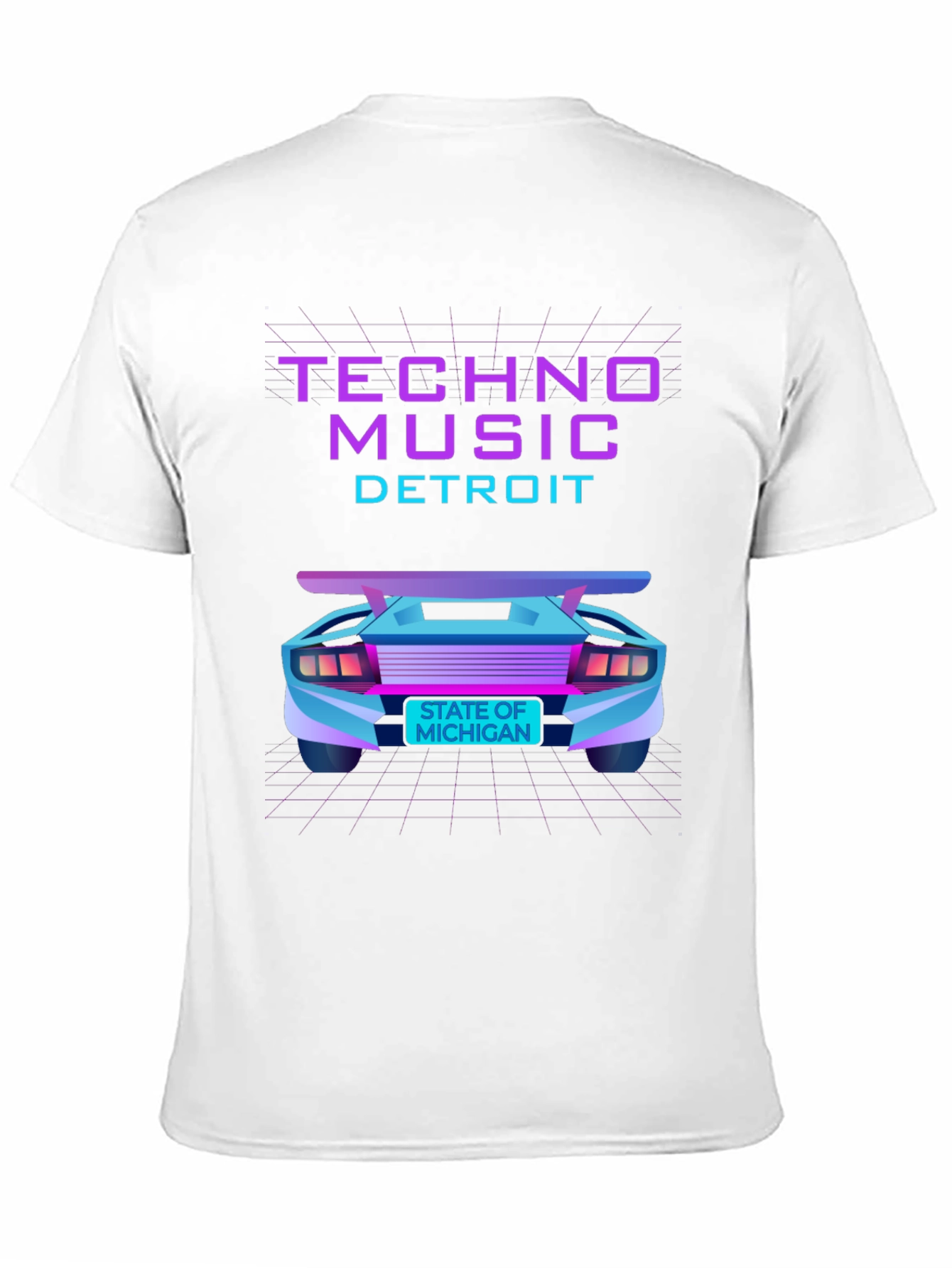 Techno Music Detroit T-Shirt - Retro Car Design
