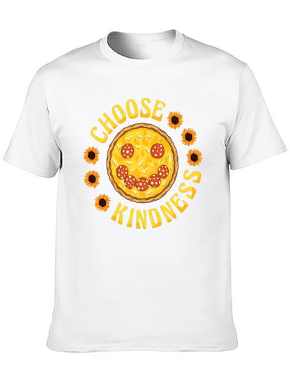 Choose Kindness Pizza Graphic T-Shirt
