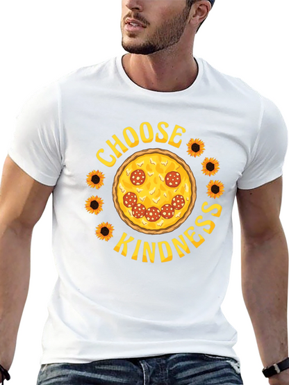 Choose Kindness Pizza Graphic T-Shirt