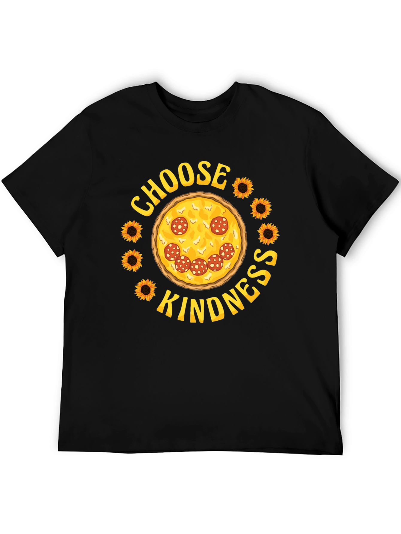Choose Kindness Pizza Graphic T-Shirt
