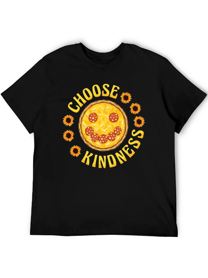 Choose Kindness Pizza Graphic T-Shirt