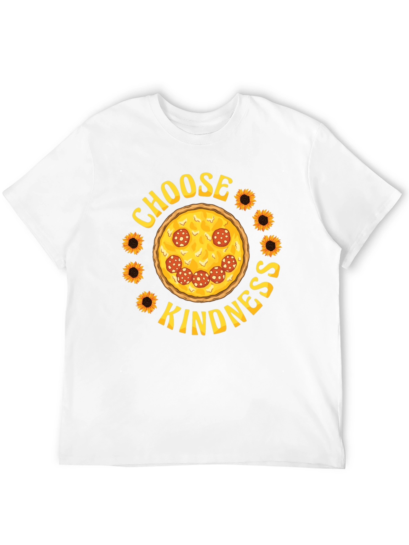 Choose Kindness Pizza Graphic T-Shirt