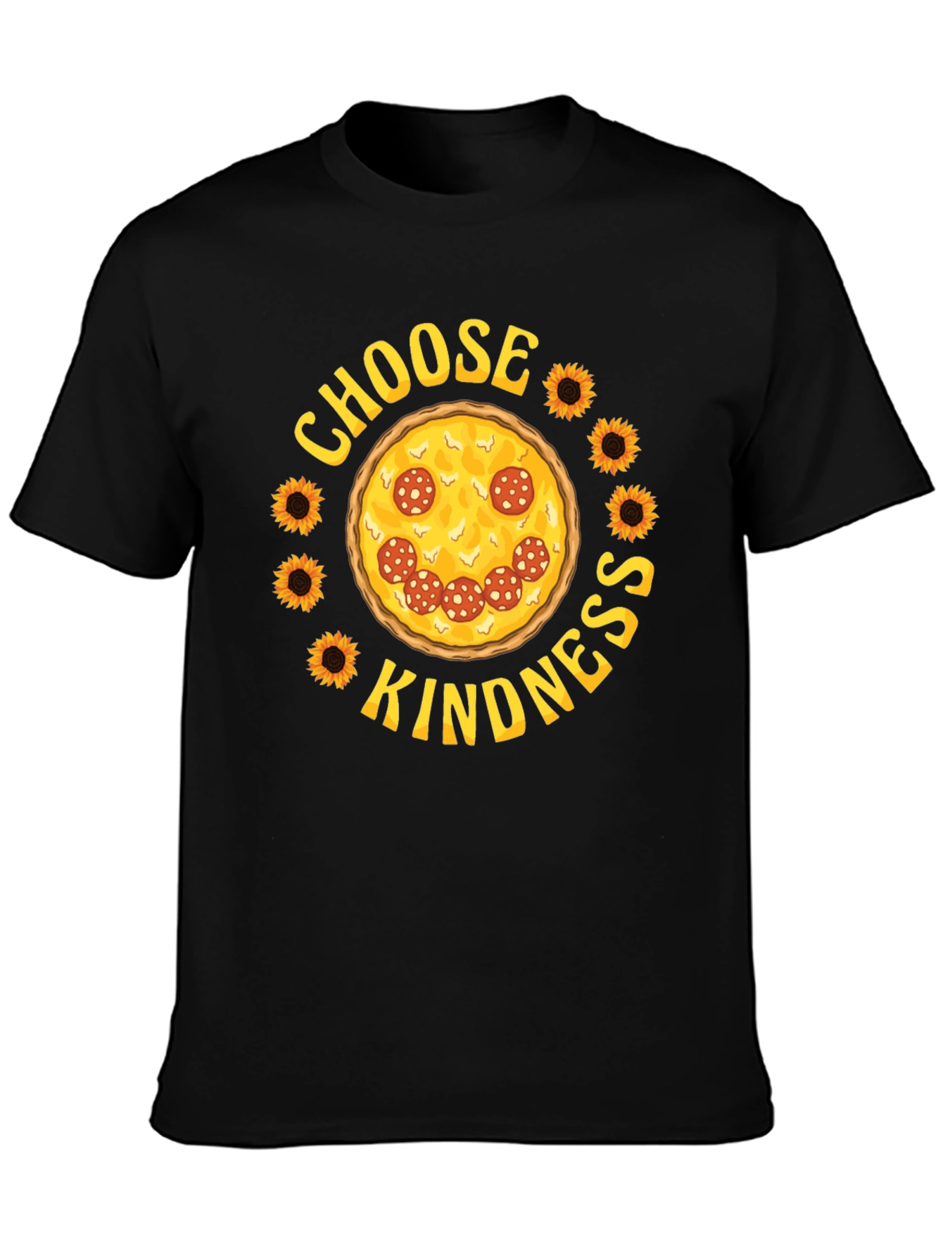 Choose Kindness Pizza Graphic T-Shirt
