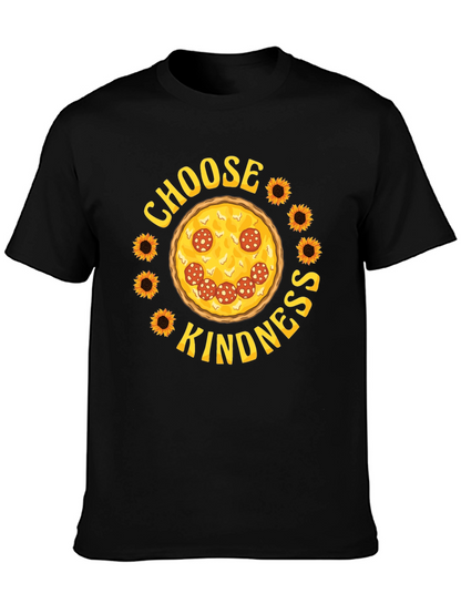 Choose Kindness Pizza Graphic T-Shirt