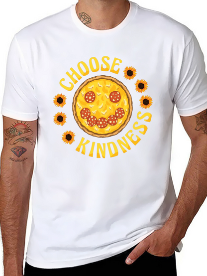 Choose Kindness Pizza Graphic T-Shirt