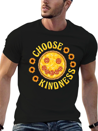 Choose Kindness Pizza Graphic T-Shirt