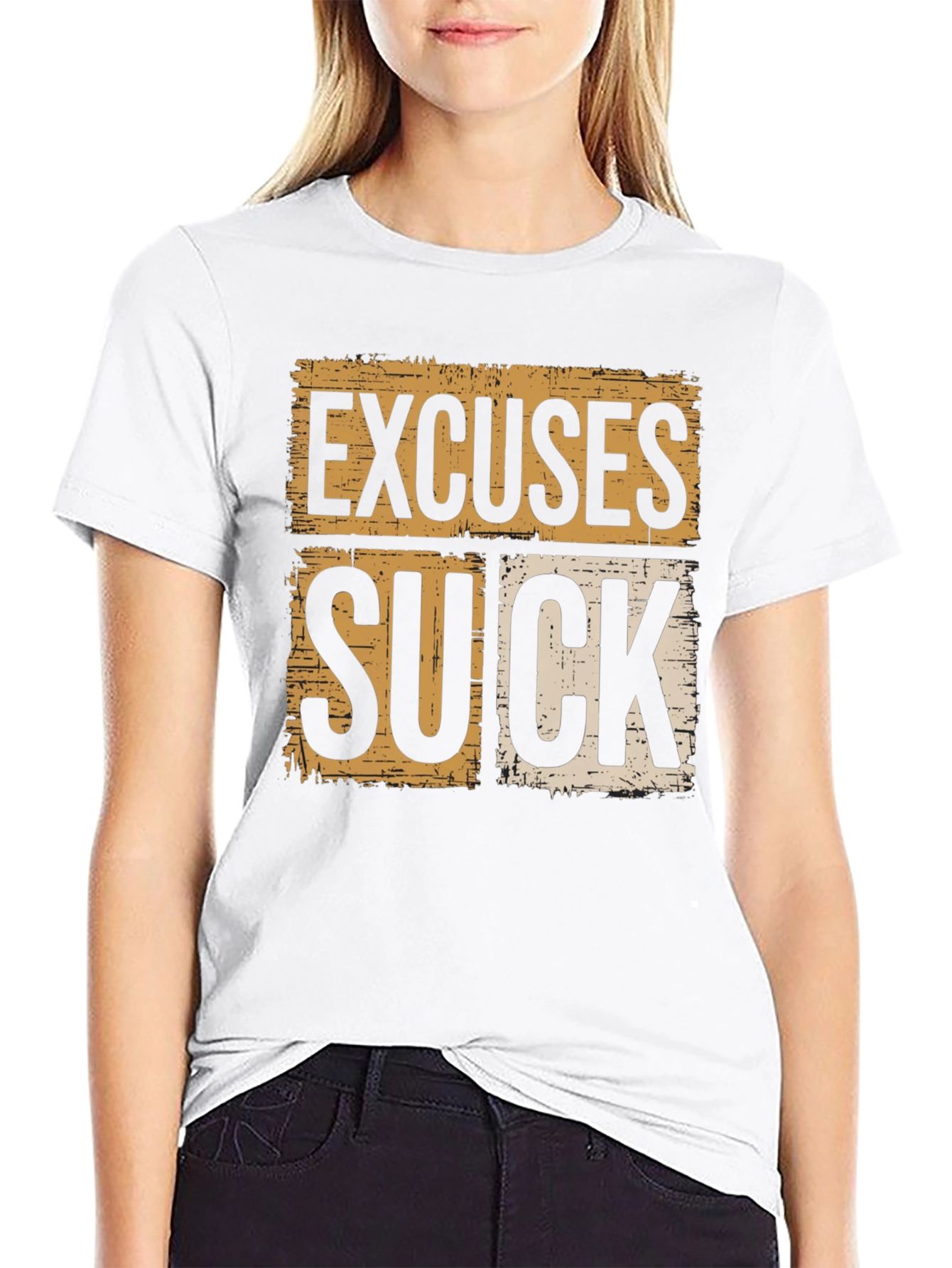 Excuses Suck Graphic Tee - Motivational Shirt