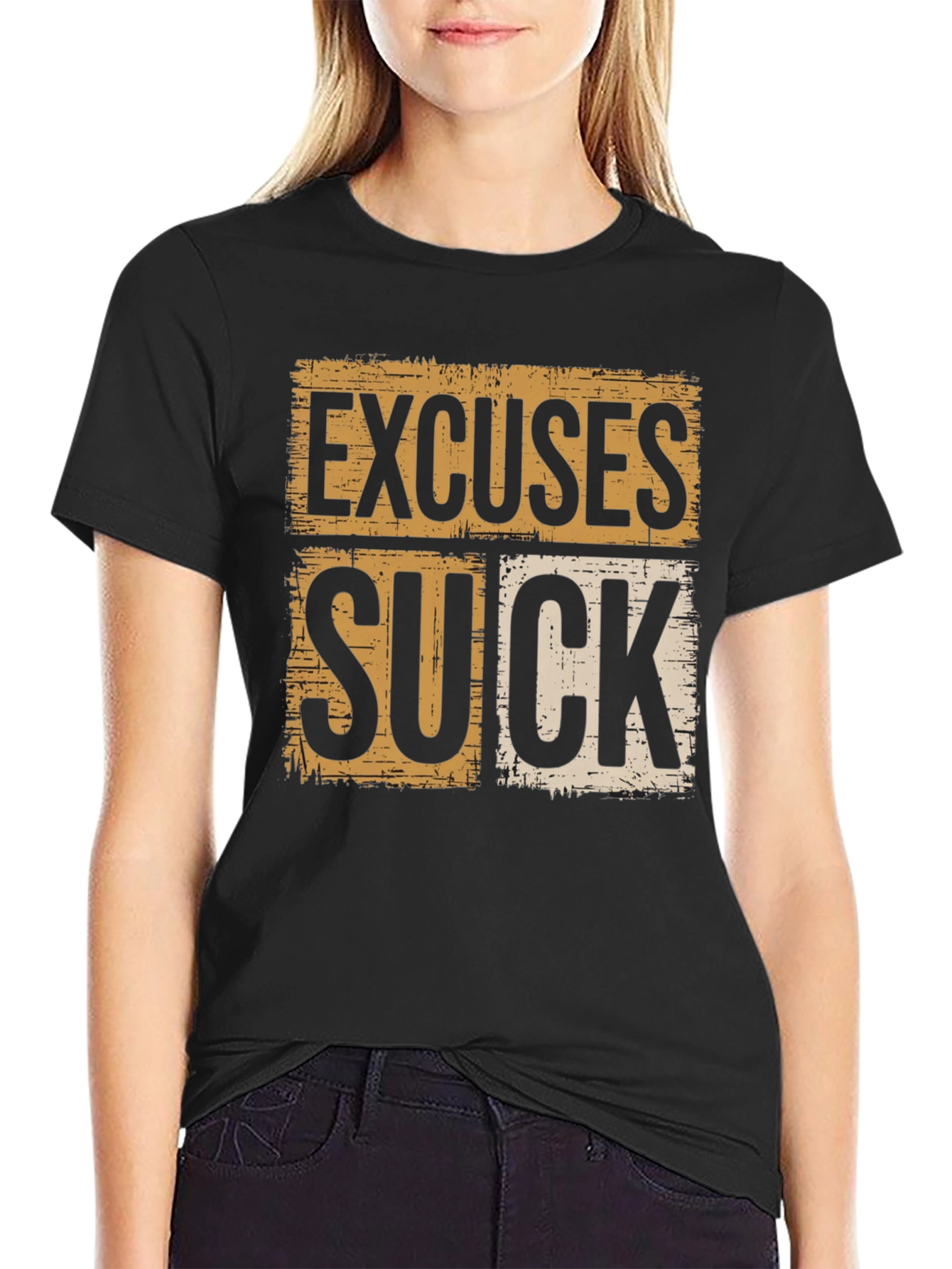 Excuses Suck Graphic Tee - Motivational Shirt