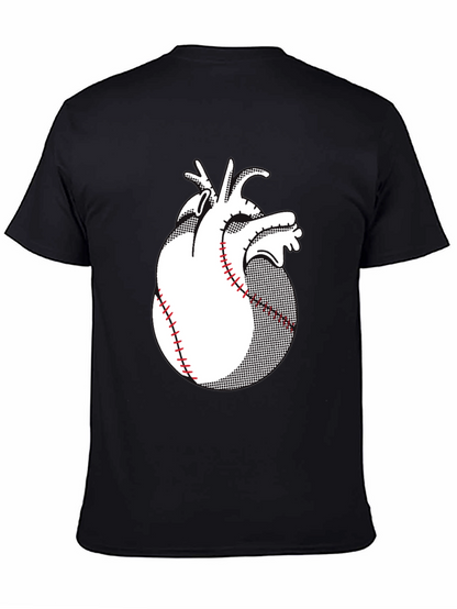 Anatomical Heart Baseball Graphic Tee