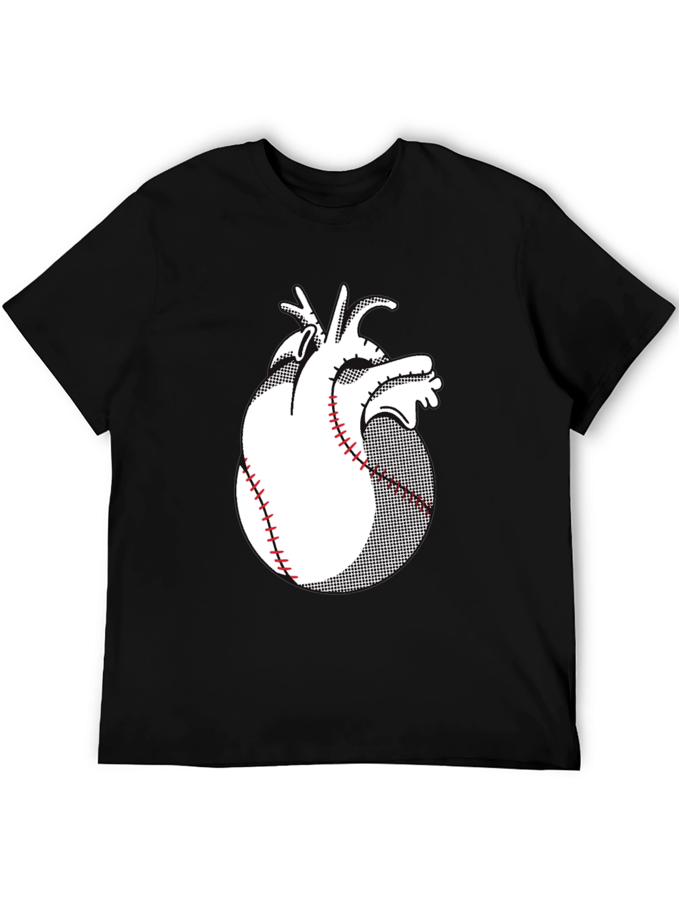 Anatomical Heart Baseball Graphic Tee