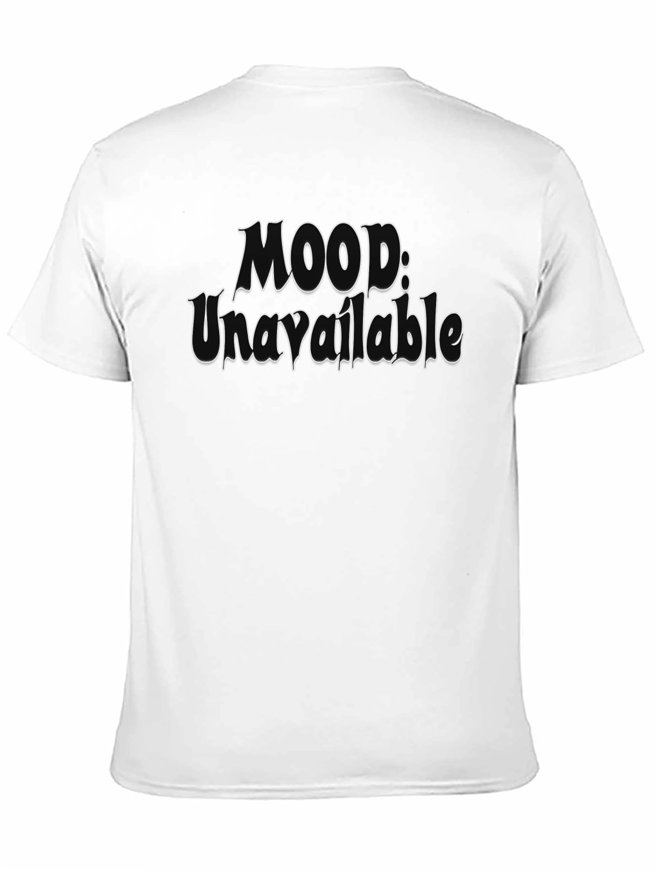 Mood: Unavailable Graphic Tee - Black Cotton T-Shirt