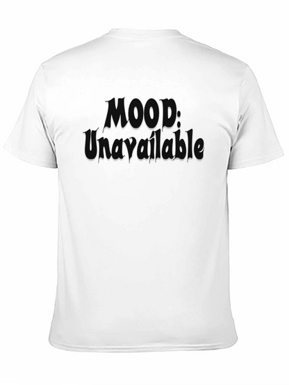 Mood: Unavailable Graphic Tee - Black Cotton T-Shirt