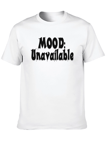 Mood: Unavailable Graphic Tee - Black Cotton T-Shirt