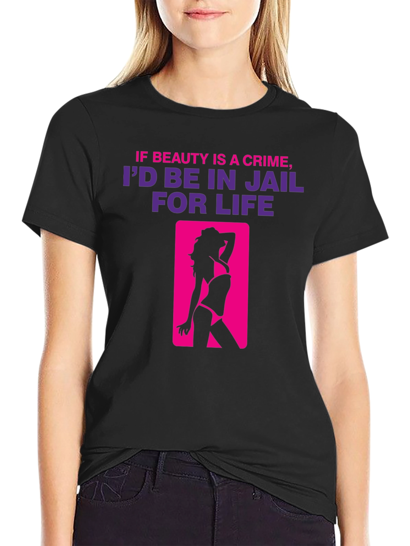 Beauty Crime T-Shirt - Jail For Life Tee