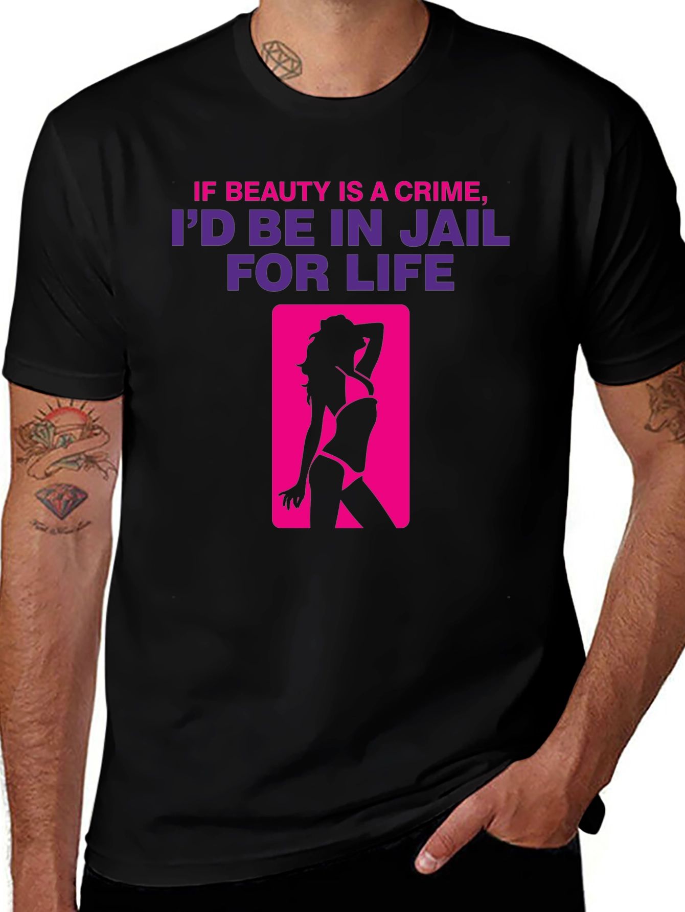 Beauty Crime T-Shirt - Jail For Life Tee