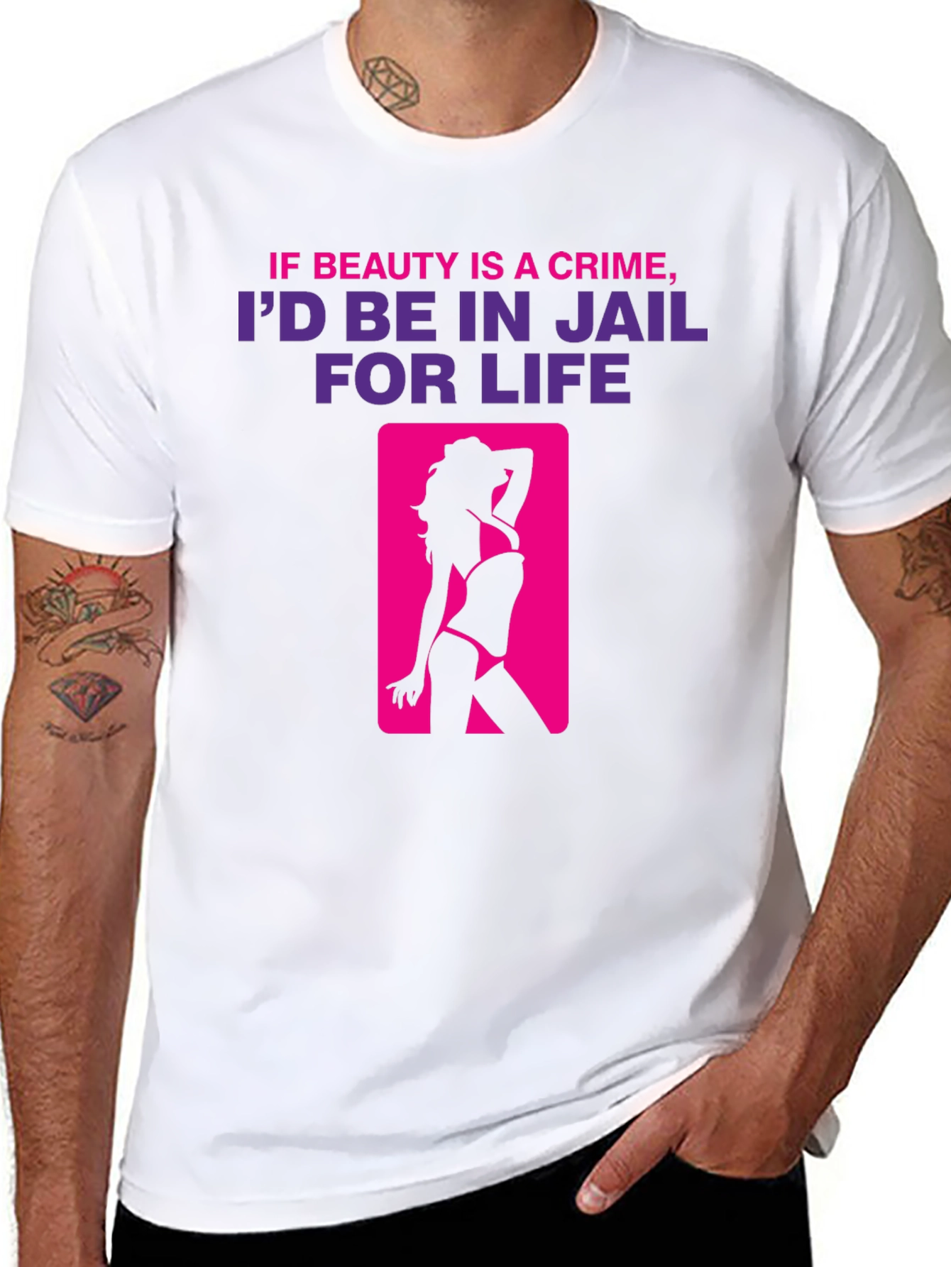 Beauty Crime T-Shirt - Jail For Life Tee