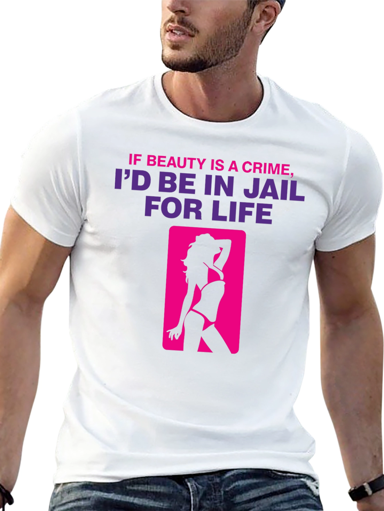 Beauty Crime T-Shirt - Jail For Life Tee
