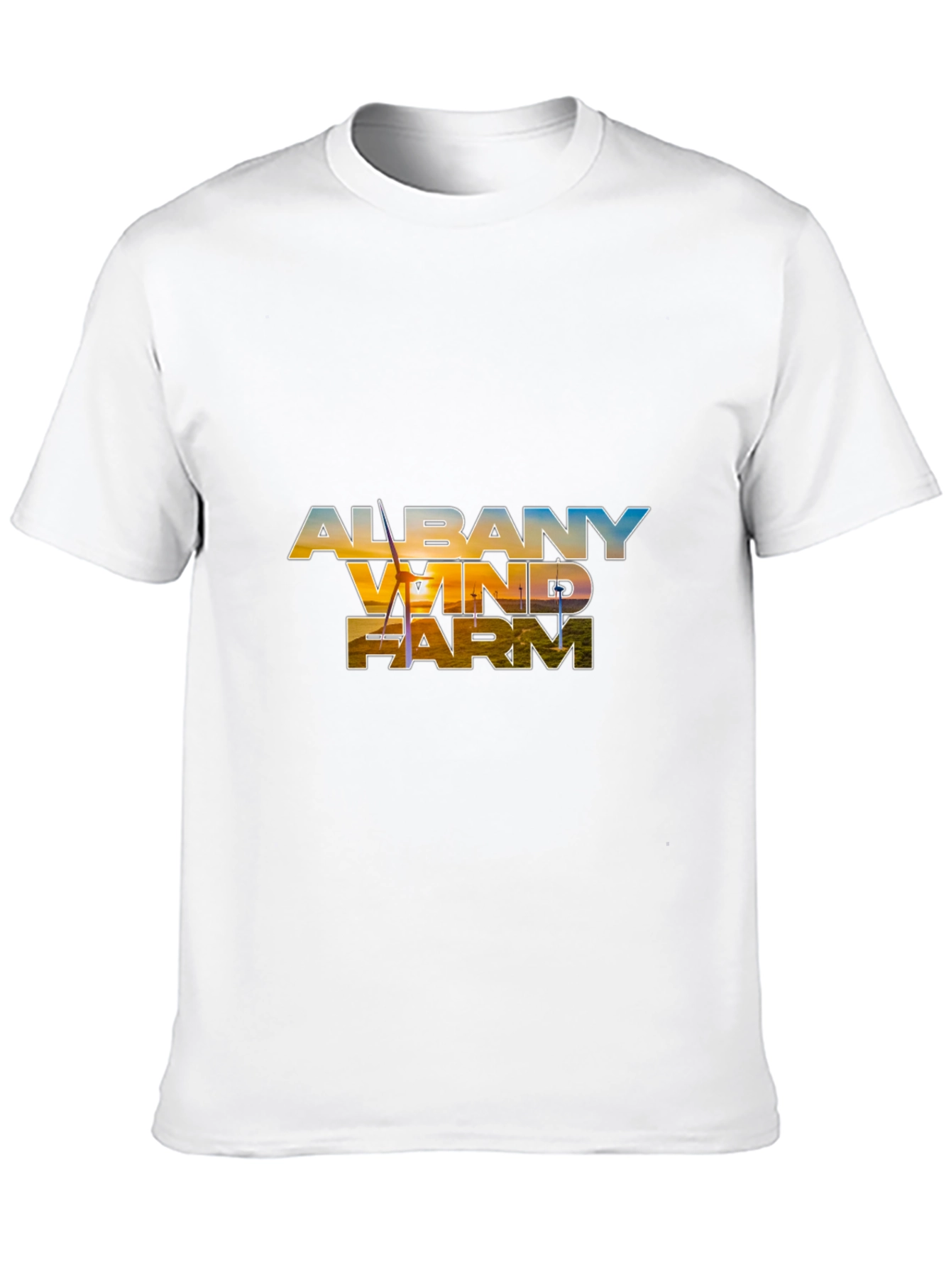 Albany Wind Farm Black T-Shirt