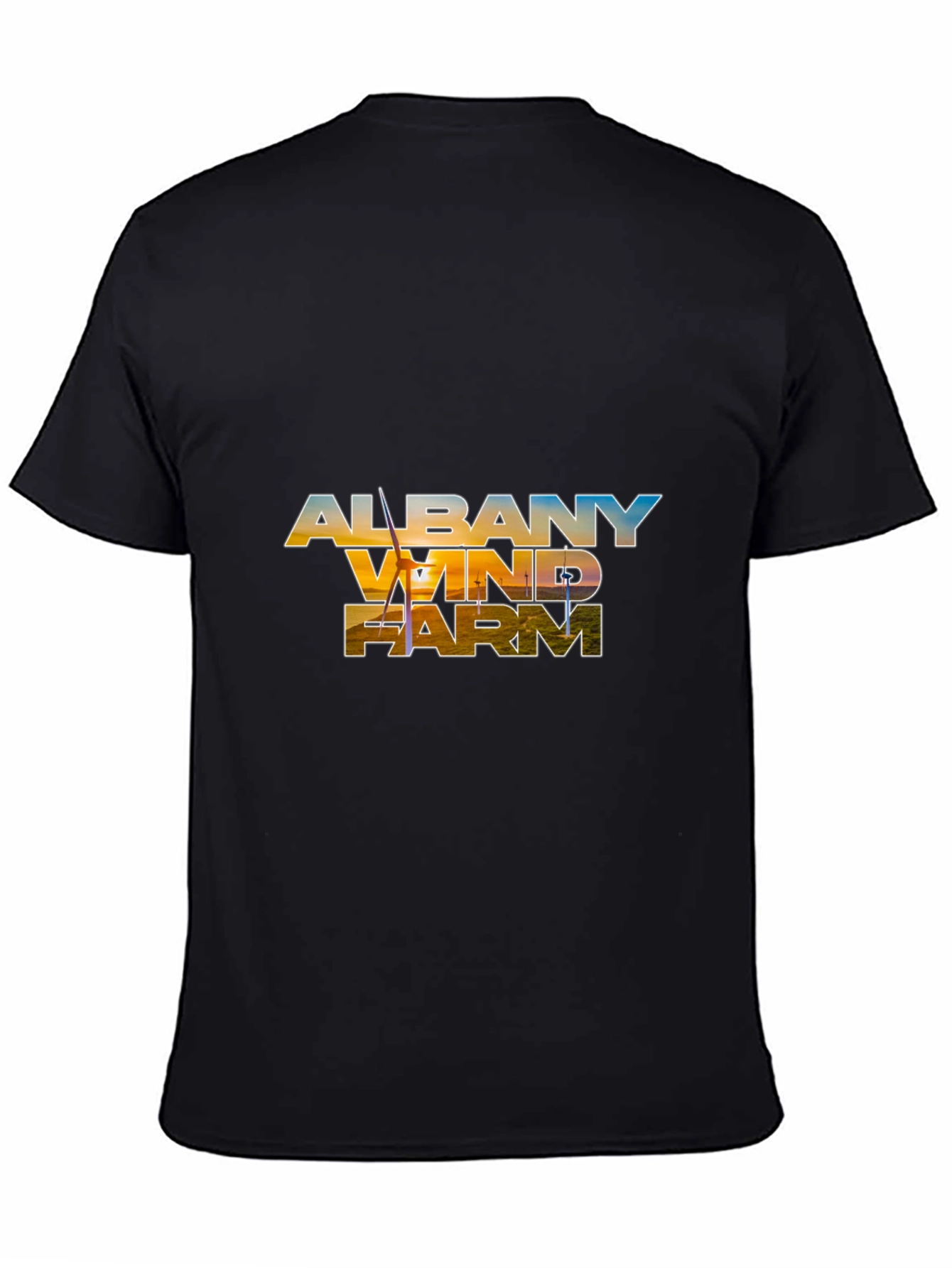 Albany Wind Farm Black T-Shirt