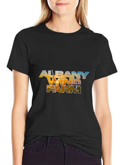 Albany Wind Farm Black T-Shirt