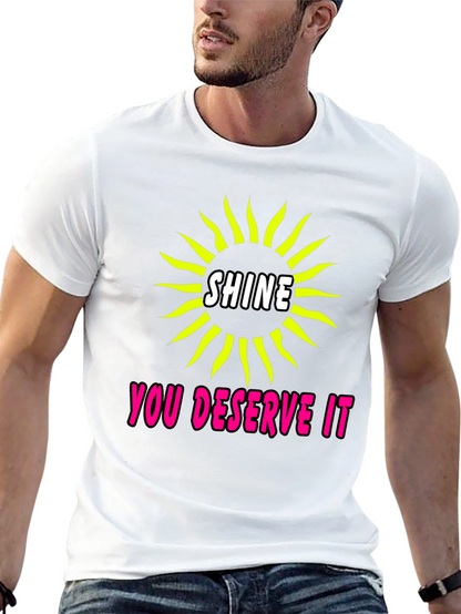 Shine You Deserve It Graphic Tee - Black