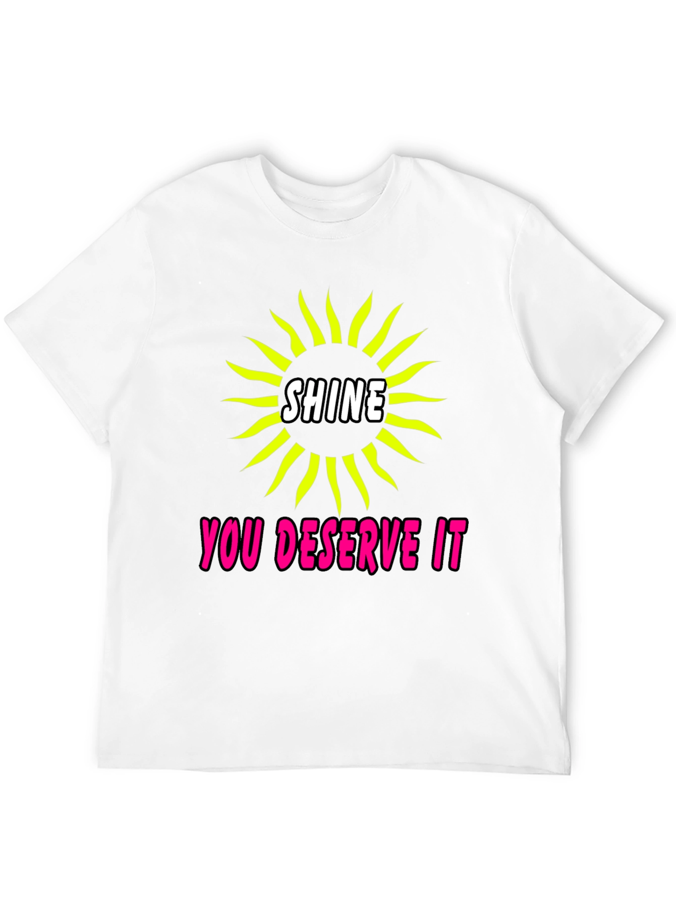 Shine You Deserve It Graphic Tee - Black