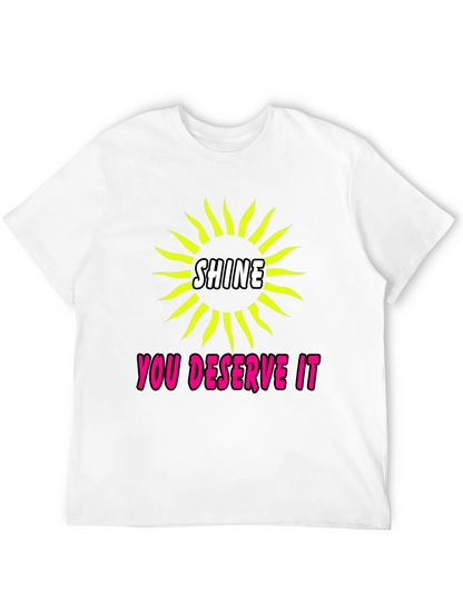 Shine You Deserve It Graphic Tee - Black