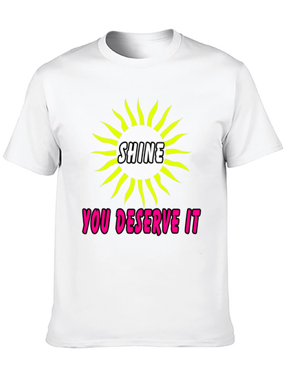 Shine You Deserve It Graphic Tee - Black