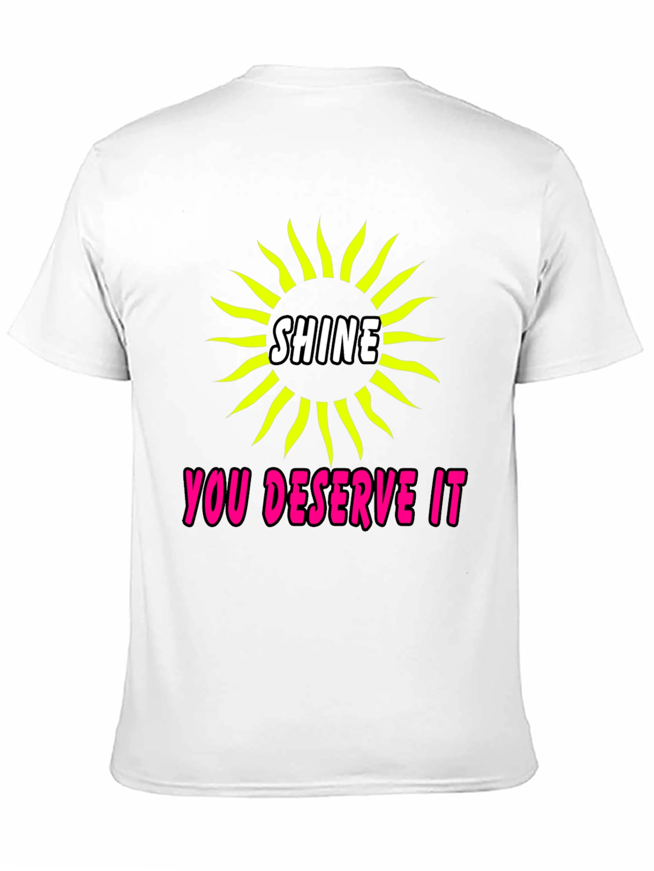 Shine You Deserve It Graphic Tee - Black