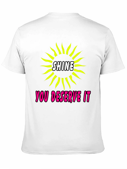 Shine You Deserve It Graphic Tee - Black