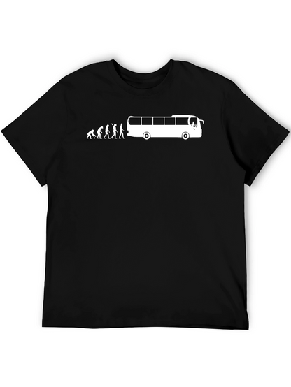 Evolution to Bus Driver T-Shirt - Funny Novelty Tee