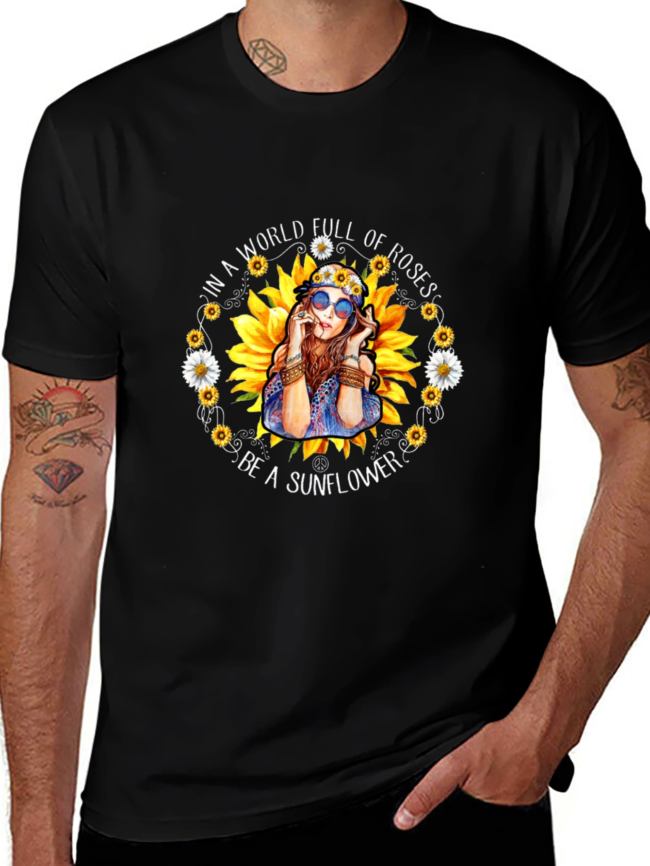 Sunflower Hippie T-Shirt