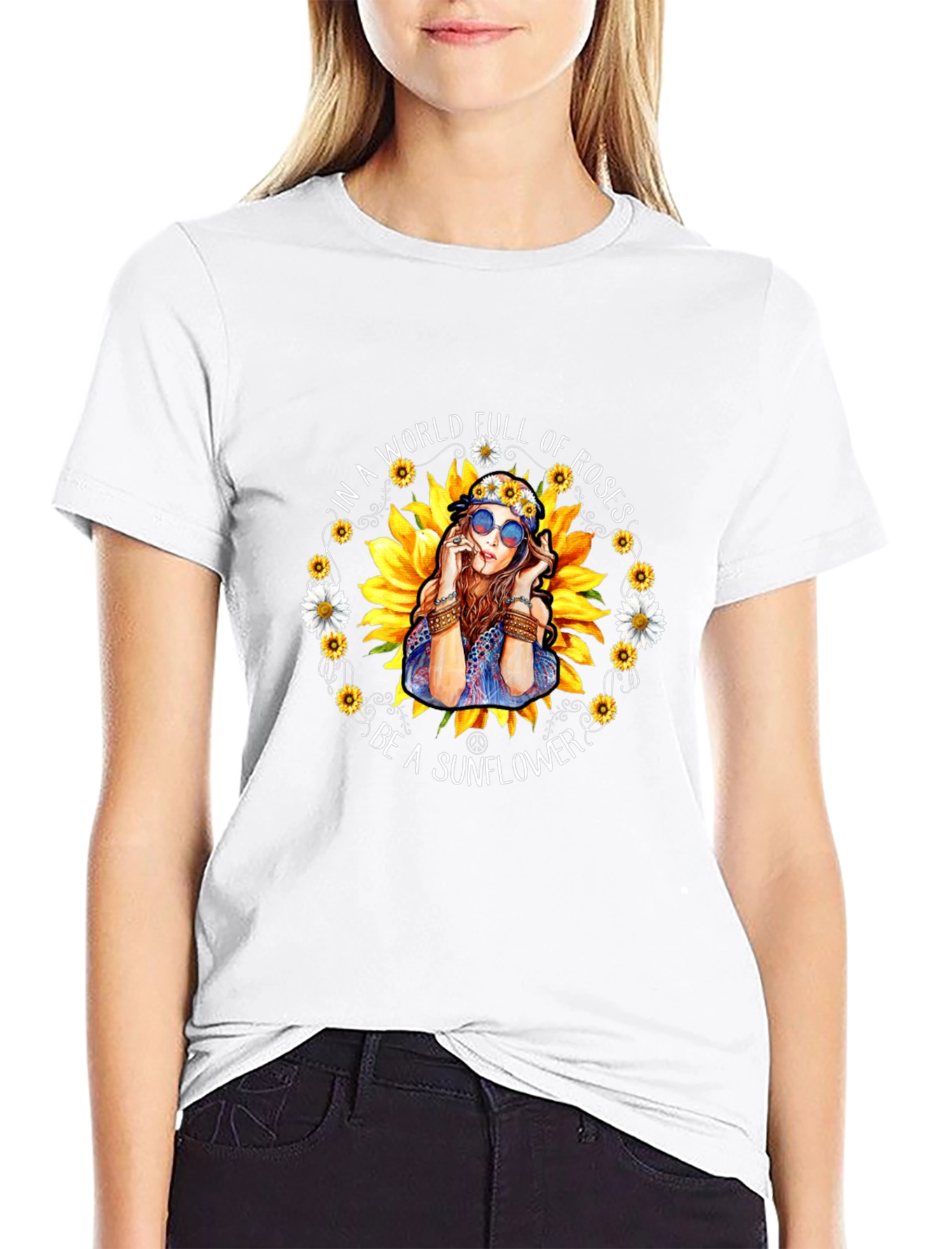 Sunflower Hippie T-Shirt