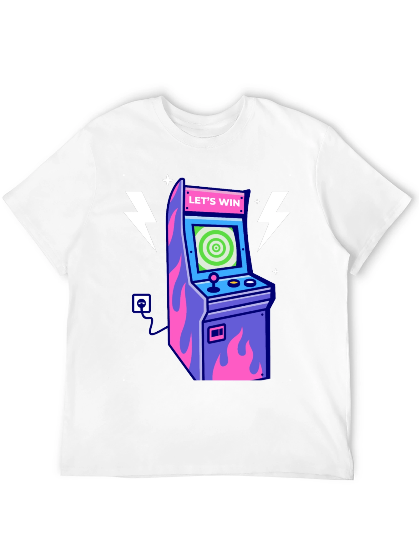 Retro Arcade Game T-Shirt - Lets Win!