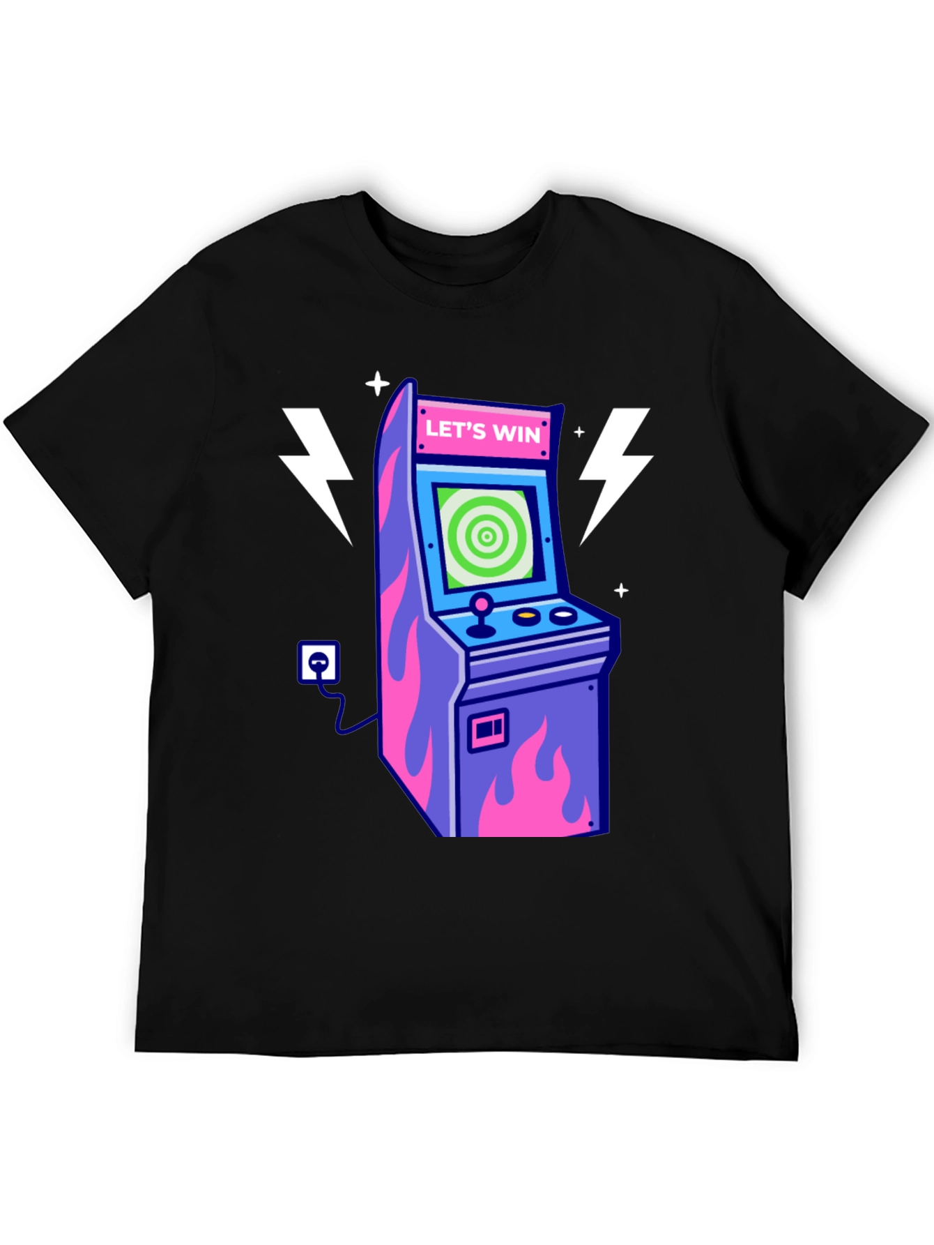 Retro Arcade Game T-Shirt - Lets Win!