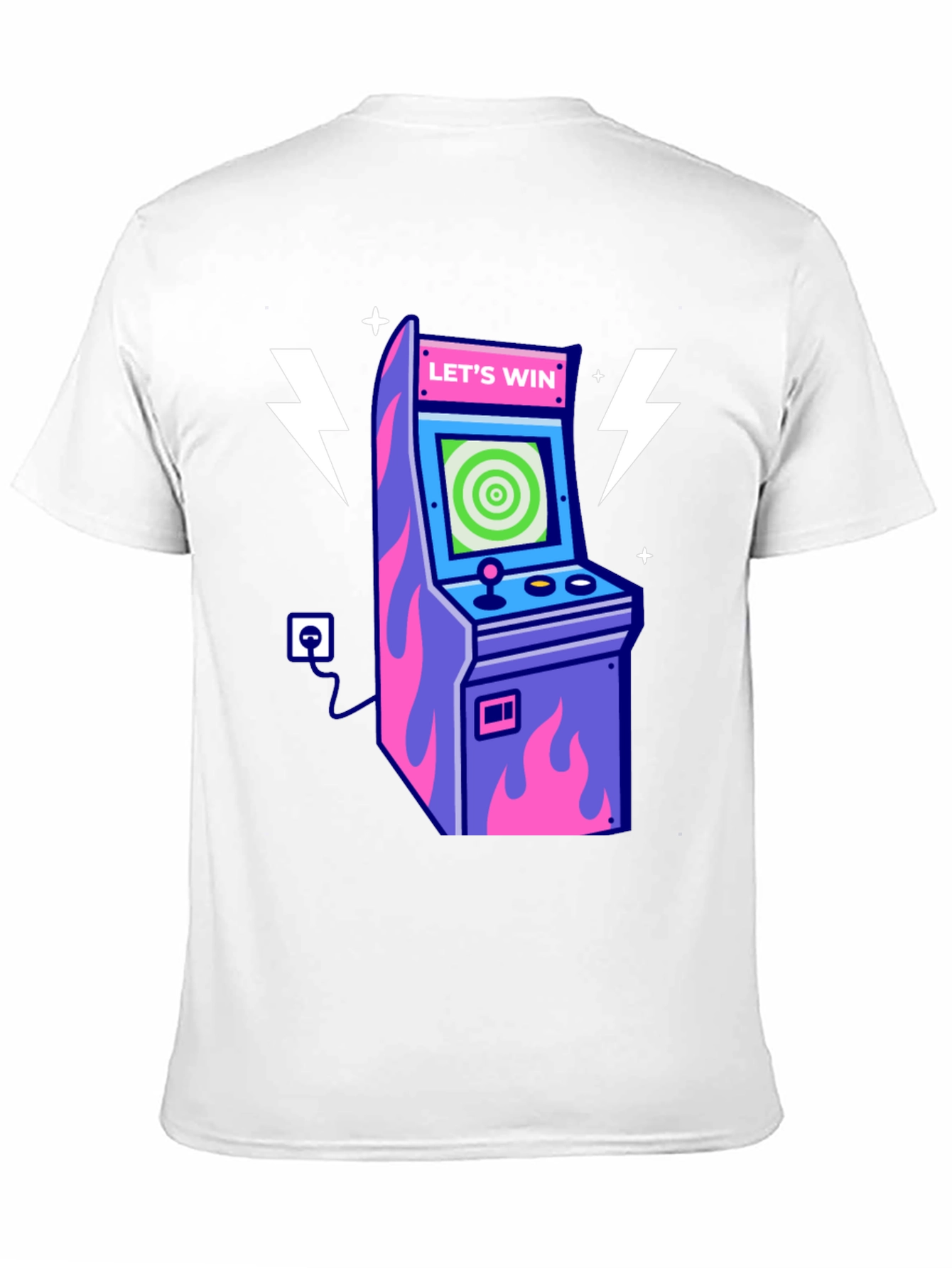 Retro Arcade Game T-Shirt - Lets Win!