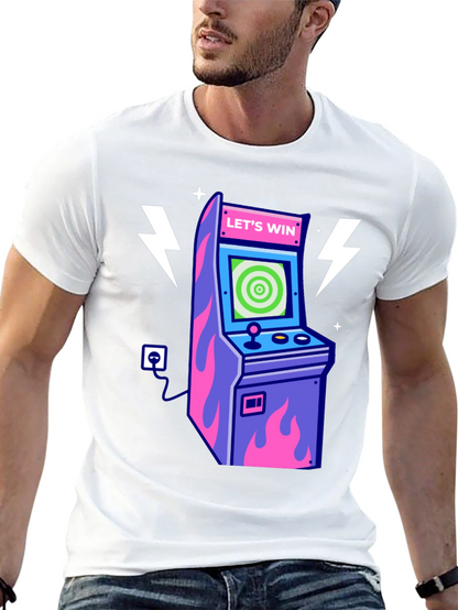 Retro Arcade Game T-Shirt - Lets Win!